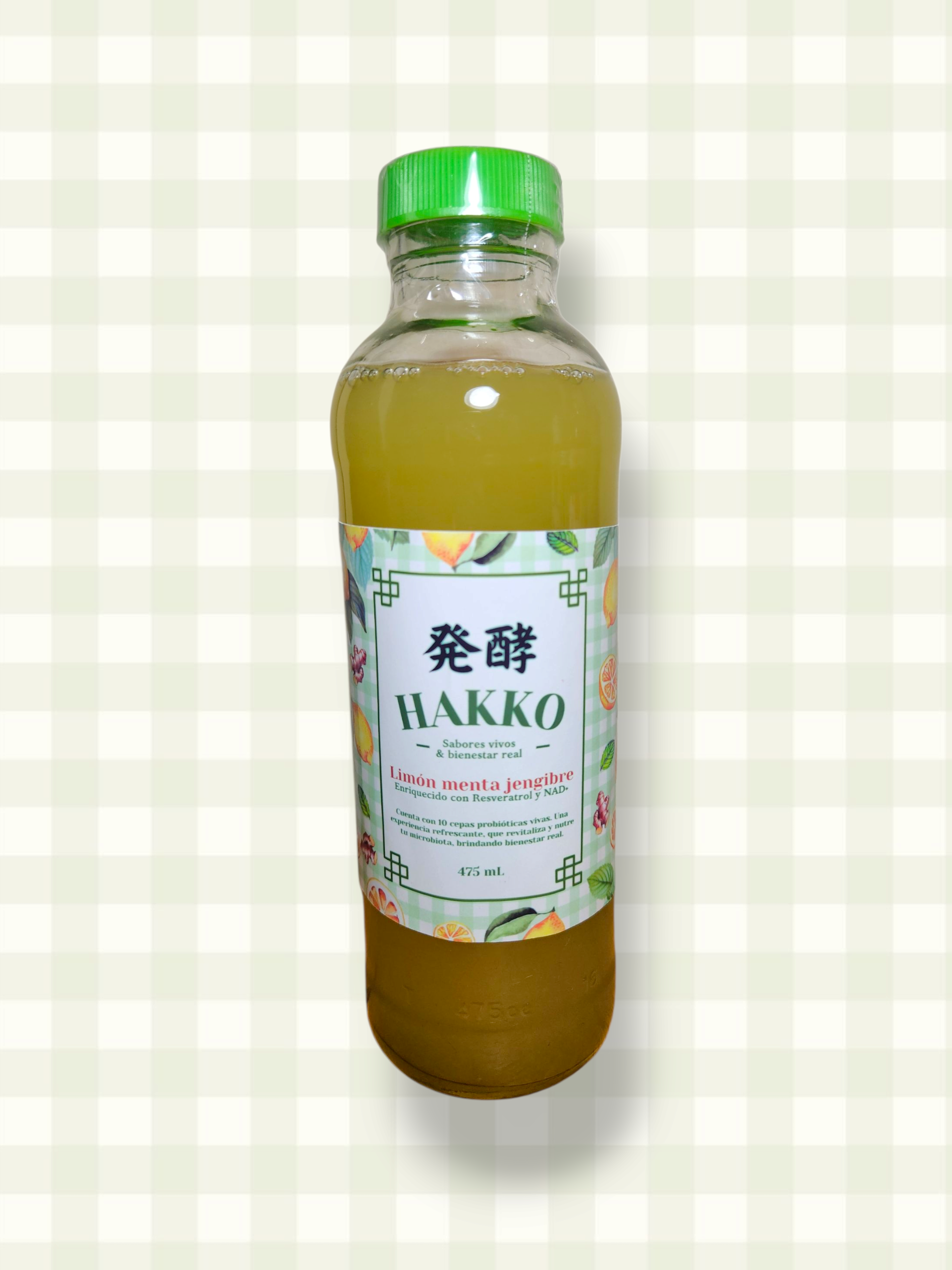 HAKKO Limón, Menta & Jengibre con Resveratrol y NAD+
